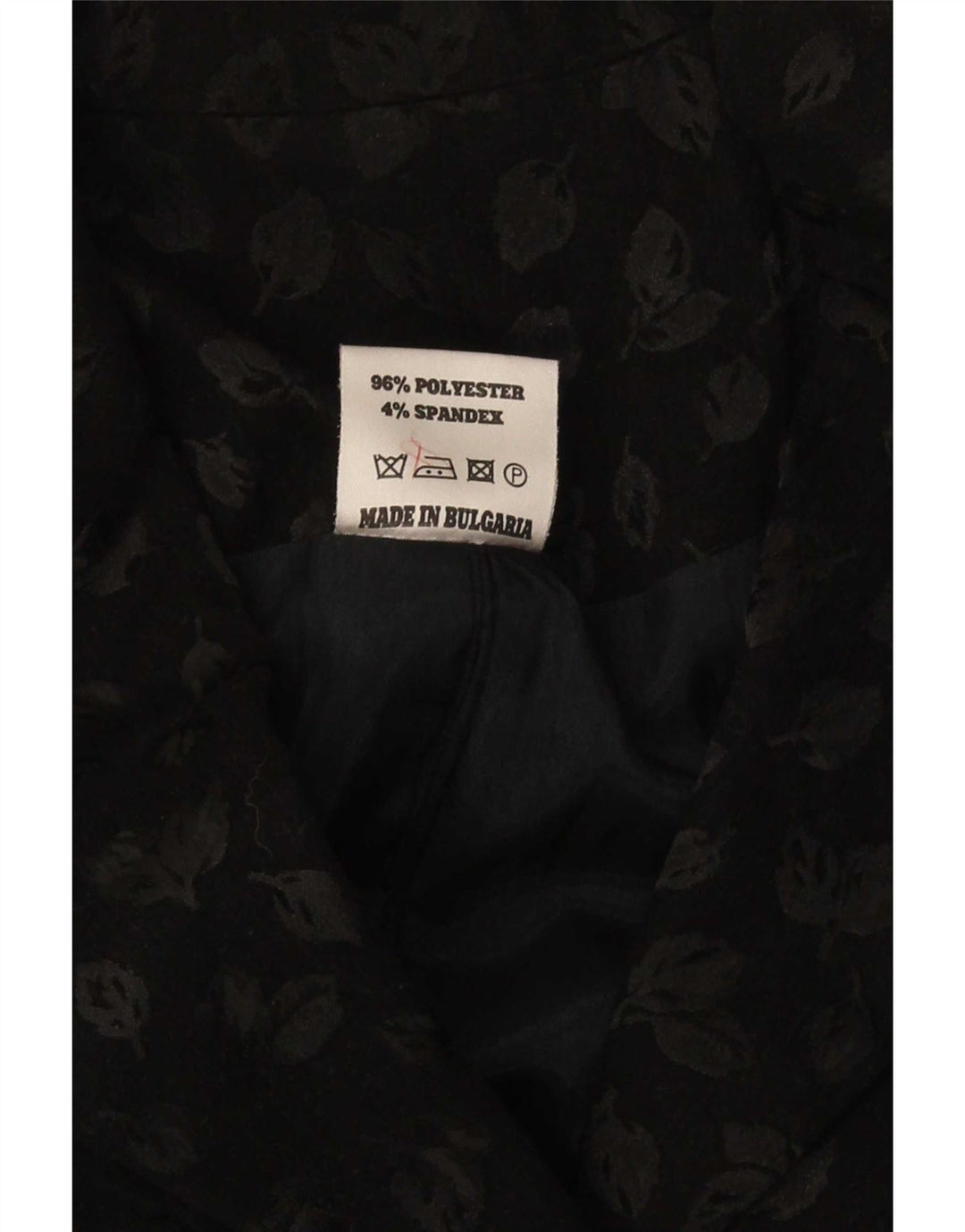 Vintage Womens Longline 6 Button Blazer Jacket IT 40 Small Black Floral