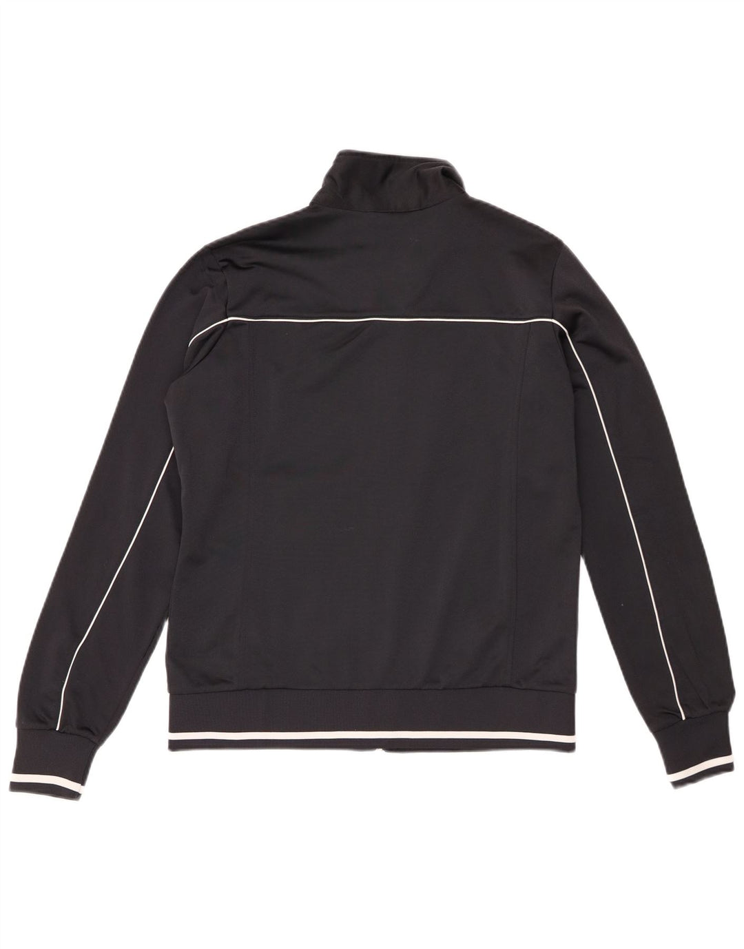 Champion Womens Heritage Fit Tracksuit Top Jacket UK 16 Large Black