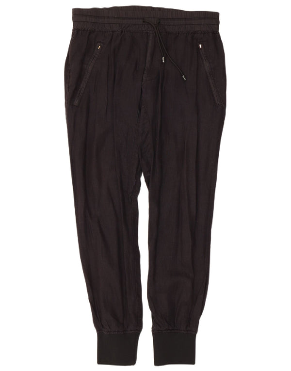 Zara Mens Joggers Casual Trousers XL W34 L29 Black Nylon