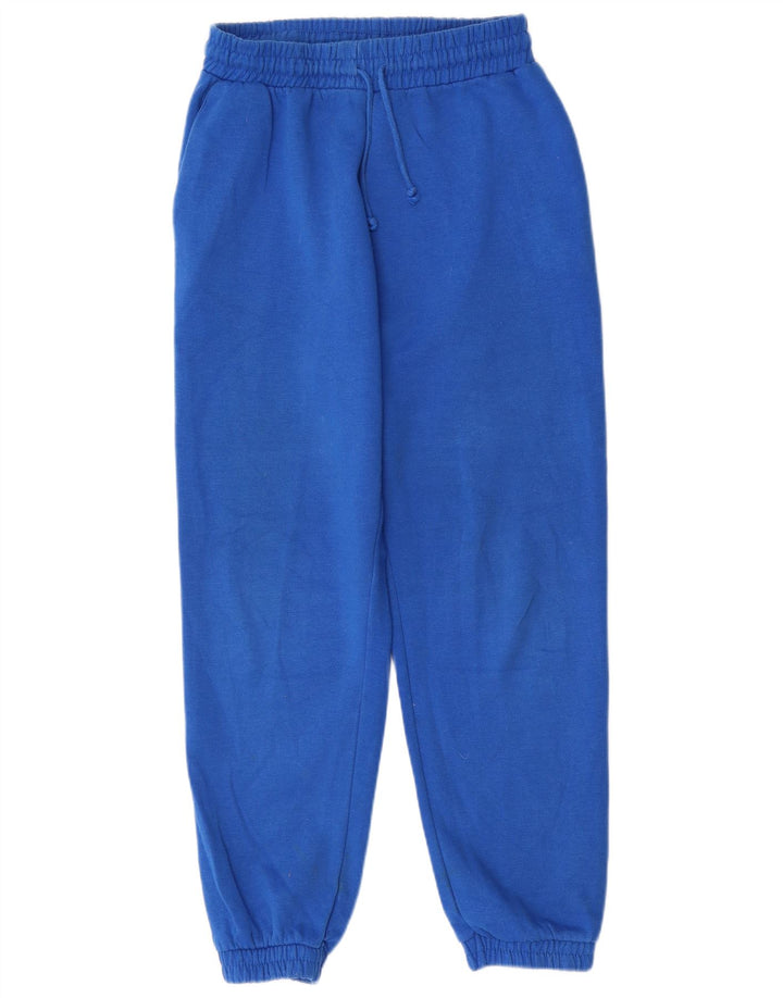 Zara Womens Tracksuit Trousers Joggers UK 14 Large  Blue Polyester