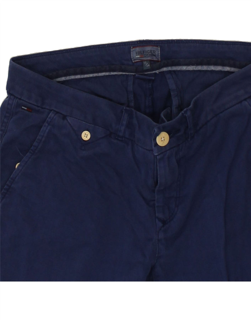 TOMMY HILFIGER Mens Skinny Chino Trousers W30 L34 Navy Blue Cotton Vintage Tommy Hilfiger and Second-Hand Tommy Hilfiger from Messina Hembry 