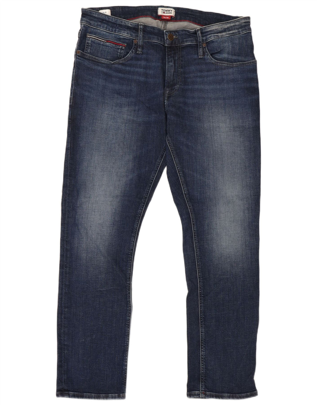 Tommy Hilfiger Mens Slim Jeans W36 L30 Blue Cotton