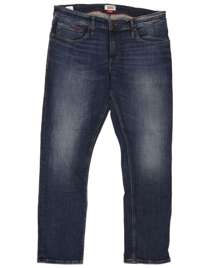 Tommy Hilfiger Mens Slim Jeans W36 L30 Blue Cotton