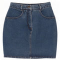 Vintage Womens Denim Skirt IT 44 Medium W26 Blue Cotton