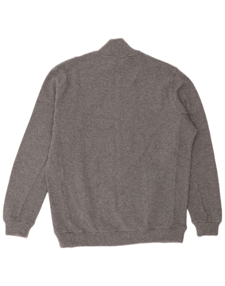 Lacoste Mens Cardigan Sweater Size 7 2XL Grey