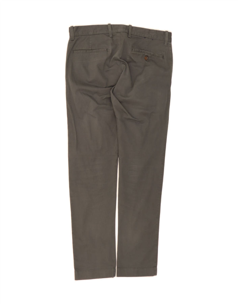 J. CREW Mens Flex Slim Chino Trousers W31 L32 Grey Cotton Vintage J. Crew and Second-Hand J. Crew from Messina Hembry 
