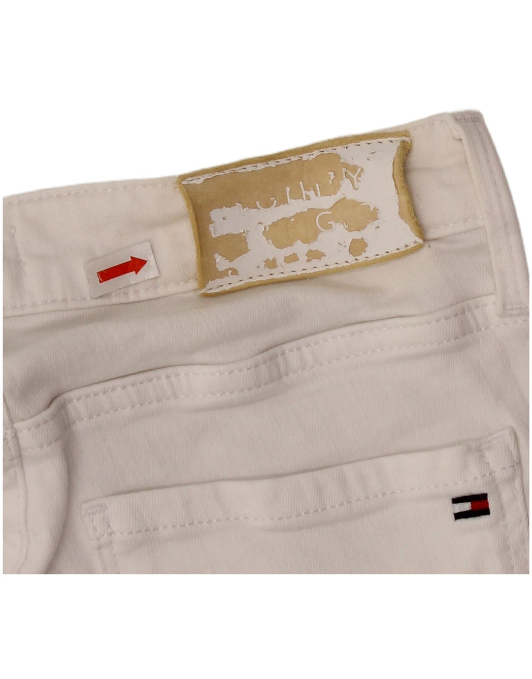 Tommy Hilfiger Womens Como Skinny Jeans W28 L27 White Cotton