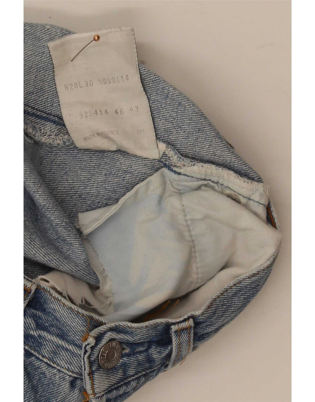 Levi's Womens Distressed Denim Shorts W28 Medium Blue Cotton