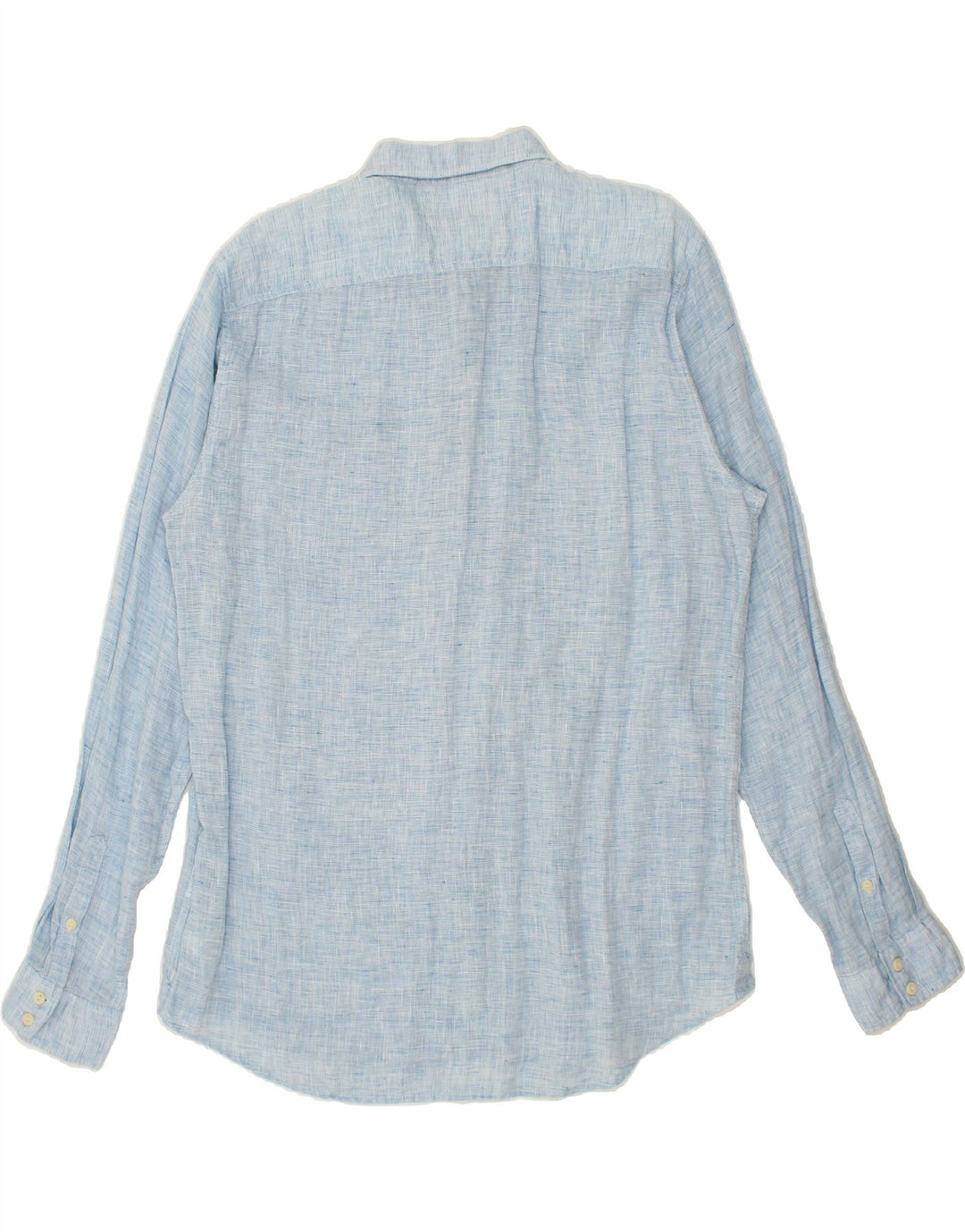 MARLBORO CLASSICS Mens Custom Fit Shirt 2XL Blue Linen