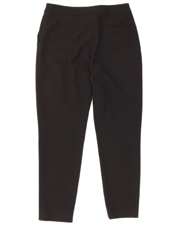 Hobbs Womens Slim Chino Trousers UK 10 Small W28 L28 Black Wool