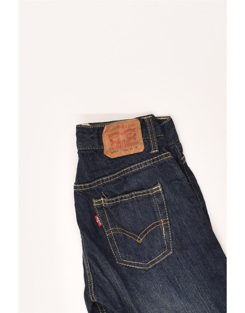 LEVI'S Boys 505 Straight Jeans 9-10 Years W25 L25  Navy Blue Cotton | Vintage Levi's | Thrift | Second-Hand Levi's | Used Clothing | Messina Hembry 