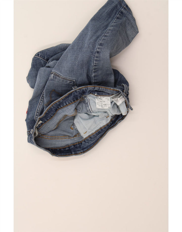 LEVI'S Womens 721 High Waist Denim Shorts W31 Medium Blue Vintage Levi's and Second-Hand Levi's from Messina Hembry 
