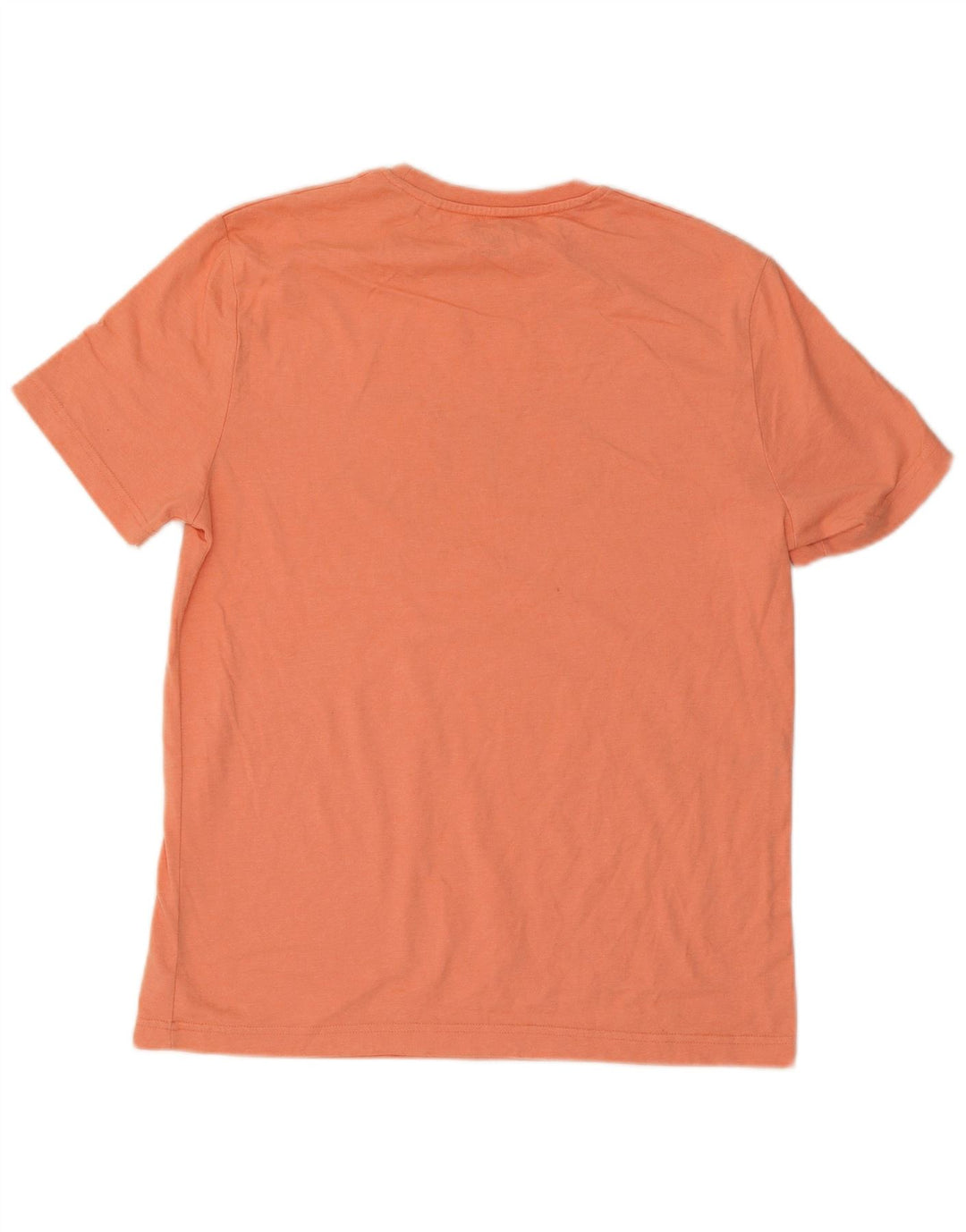 Penguin Mens Graphic T-Shirt Top Large Orange Cotton