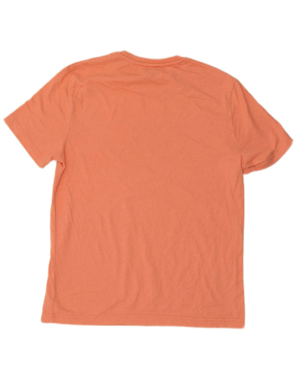 Penguin Mens Graphic T-Shirt Top Large Orange Cotton