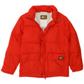 North Land Mens Hooded Padded Jacket UK 38 Medium Red Cotton