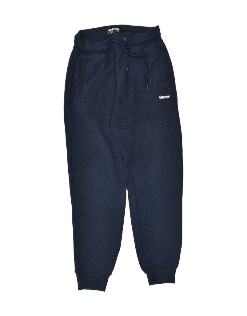 MCKENZIE Mens Tracksuit Trousers Joggers Medium Navy Blue Cotton | Vintage Mckenzie | Thrift | Second-Hand Mckenzie | Used Clothing | Messina Hembry 