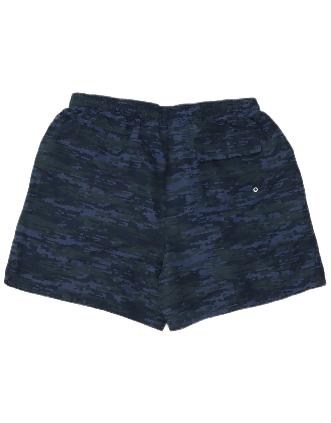 New Balance Mens Swimming Shorts Large Navy Blue Camouflage Polyester