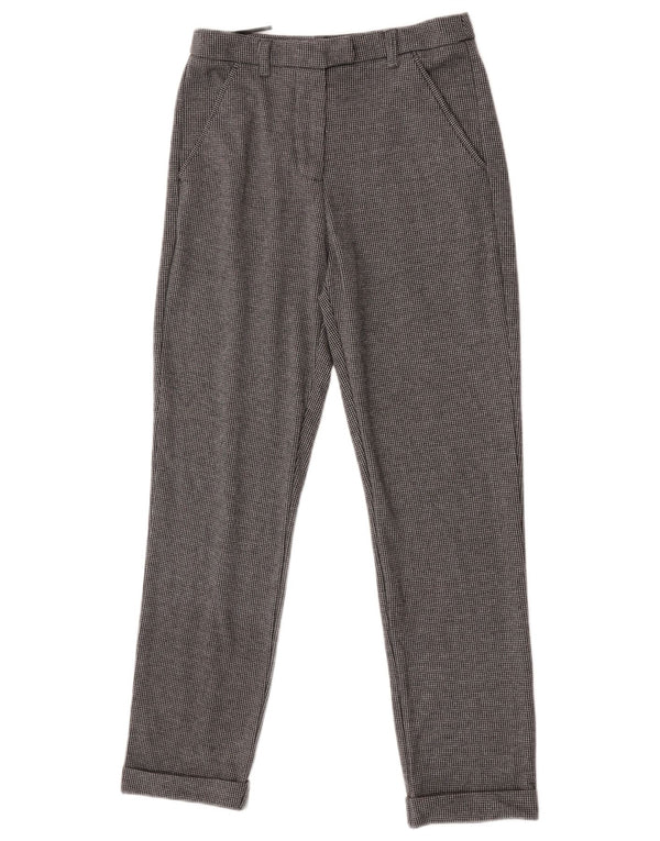 White Stuff Womens High Waist Casual Trousers UK 10 Small W26 L28 Grey