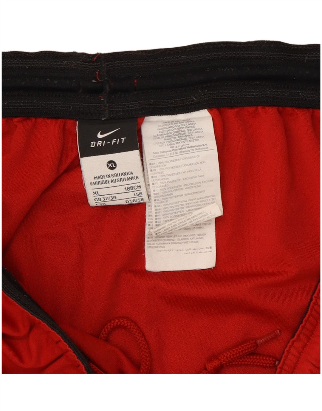 Nike Mens Dri Fit Sport Shorts XL  Red Colourblock Polyester
