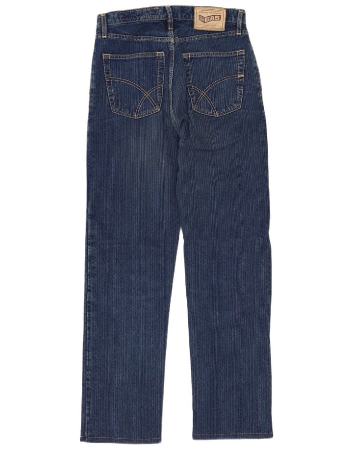Gas Mens Straight Jeans W29 L29 Navy Blue Cotton