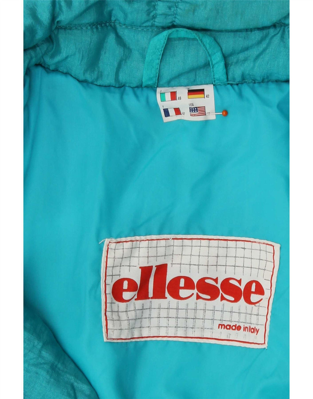 Ellesse Womens Ski Jumpsuit IT 46 Large Blue Nylon Retro