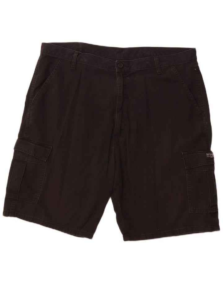 WRANGLER Mens Cargo Shorts W40 XL Black Cotton