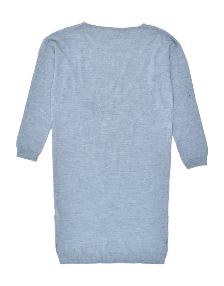 FAT FACE Womens Long Sleeve Jumper Dress UK 8 Small  Blue Cotton | Vintage Fat Face | Thrift | Second-Hand Fat Face | Used Clothing | Messina Hembry 