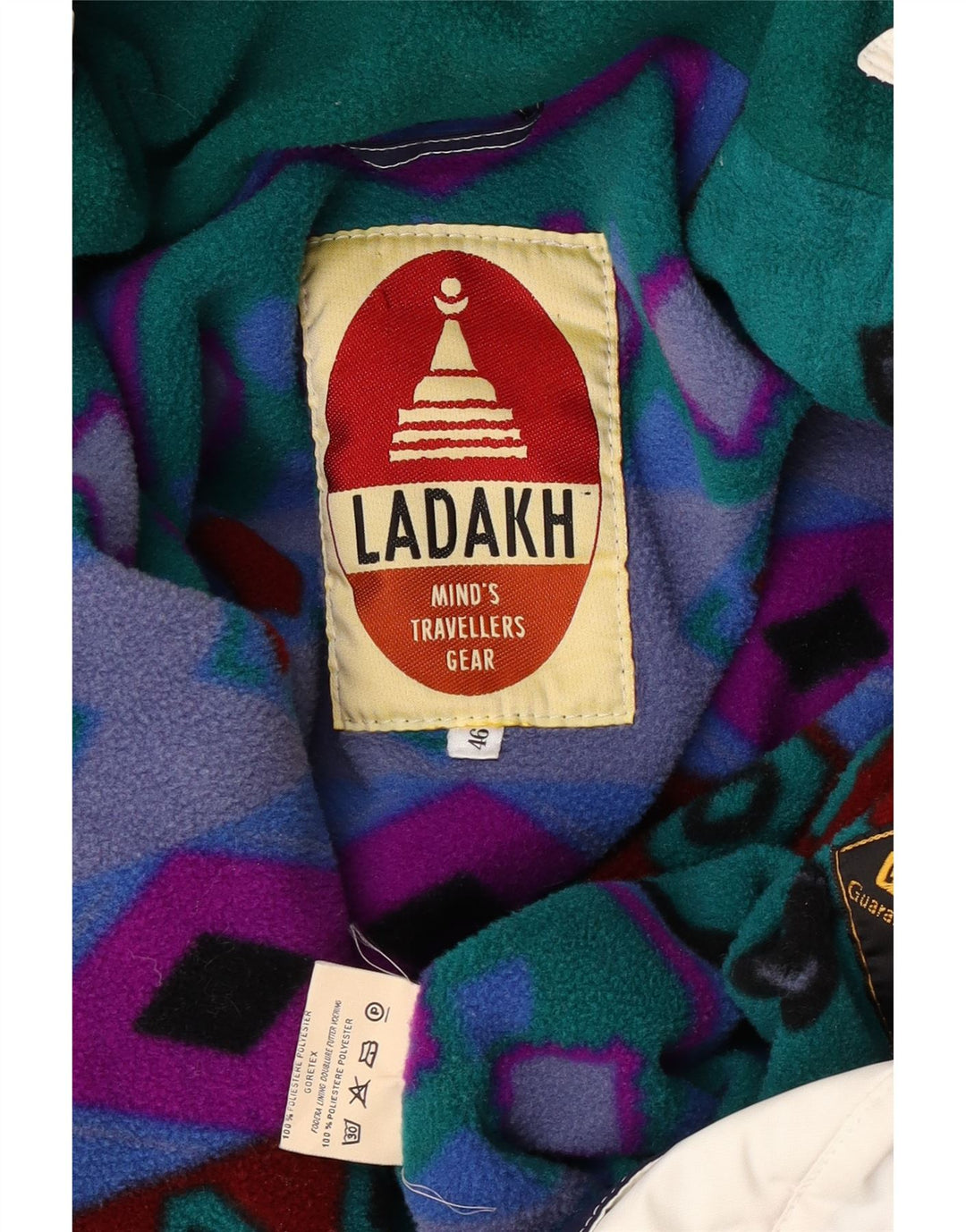 Ladakh Womens Hooded Oversized Windbreaker Jacket EU 46 XL White Polyester