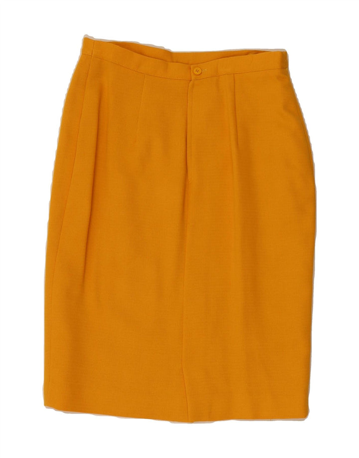 LUISA SPAGNOLI Womens Pencil Skirt IT 46 Large W30 Yellow Vintage Luisa Spagnoli and Second-Hand Luisa Spagnoli from Messina Hembry 