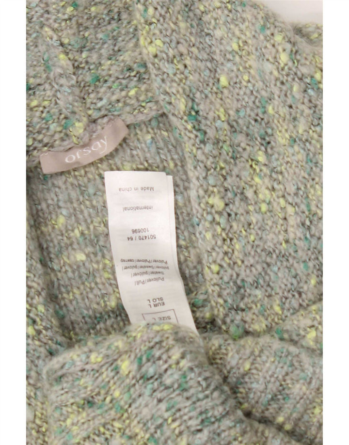 Orsay Womens Roll Neck Jumper Sweater UK 14 Large Multicoloured Flecked