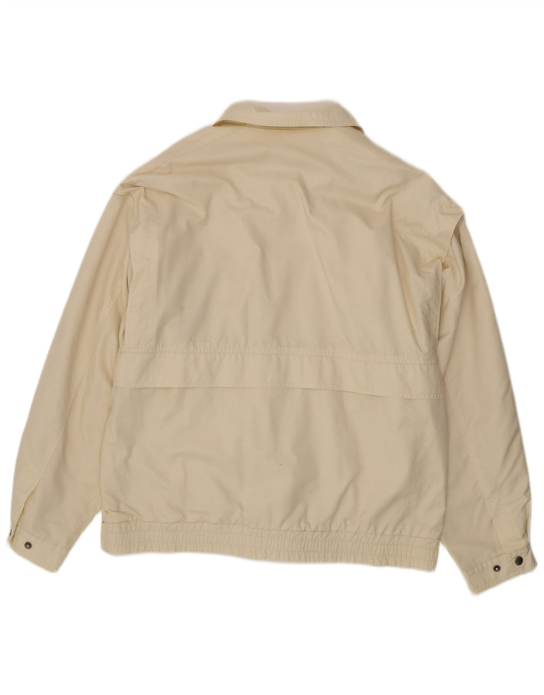 Melka Mens Bomber Jacket EU 50 Large Off White Cotton