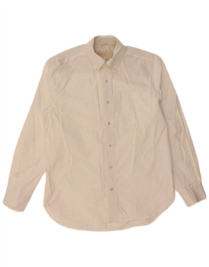 Timberland Mens Shirt Medium White Cotton