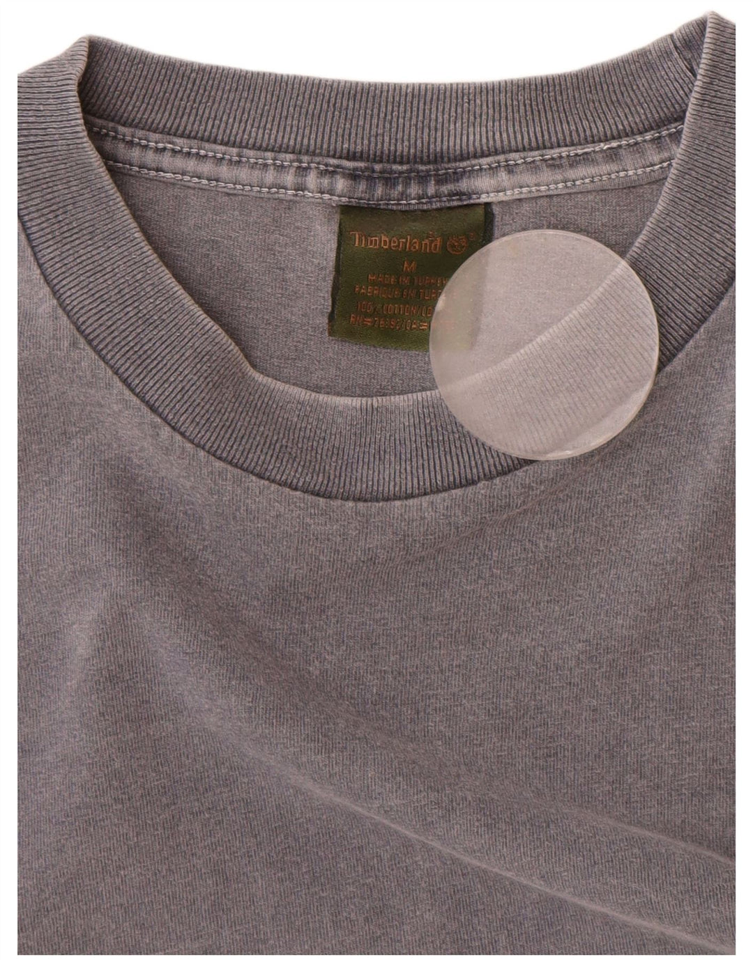 Timberland Mens T-Shirt Top Medium Grey Cotton