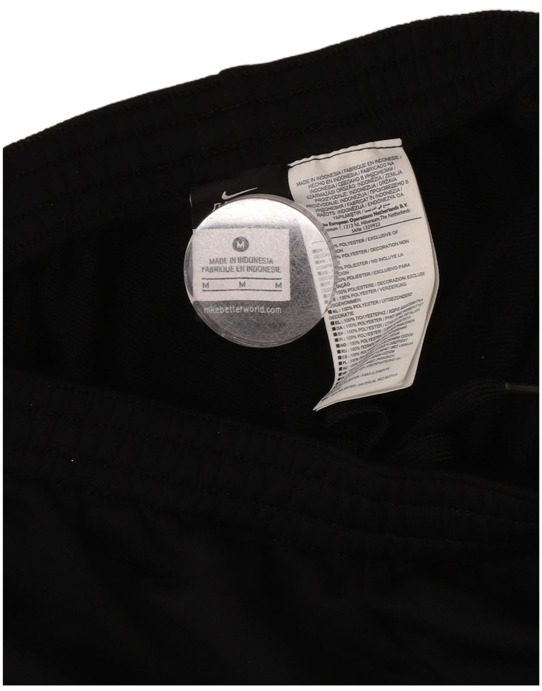 Nike Mens Dri Fit Capri Tracksuit Trousers Medium Black Polyester