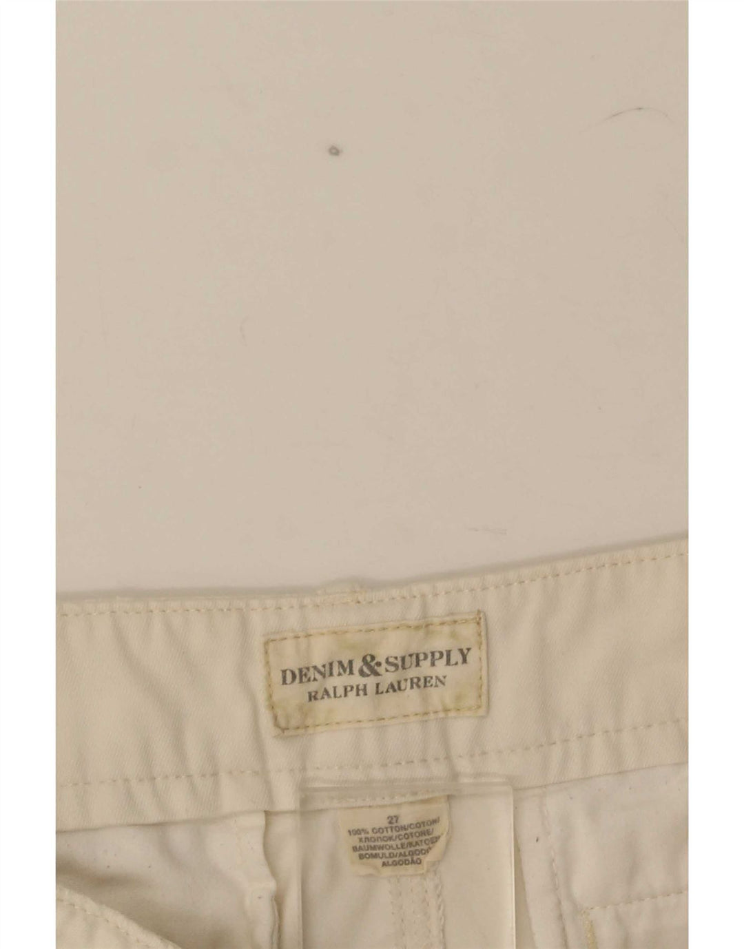 Ralph Lauren Womens Chino Shorts W27 Small White Cotton