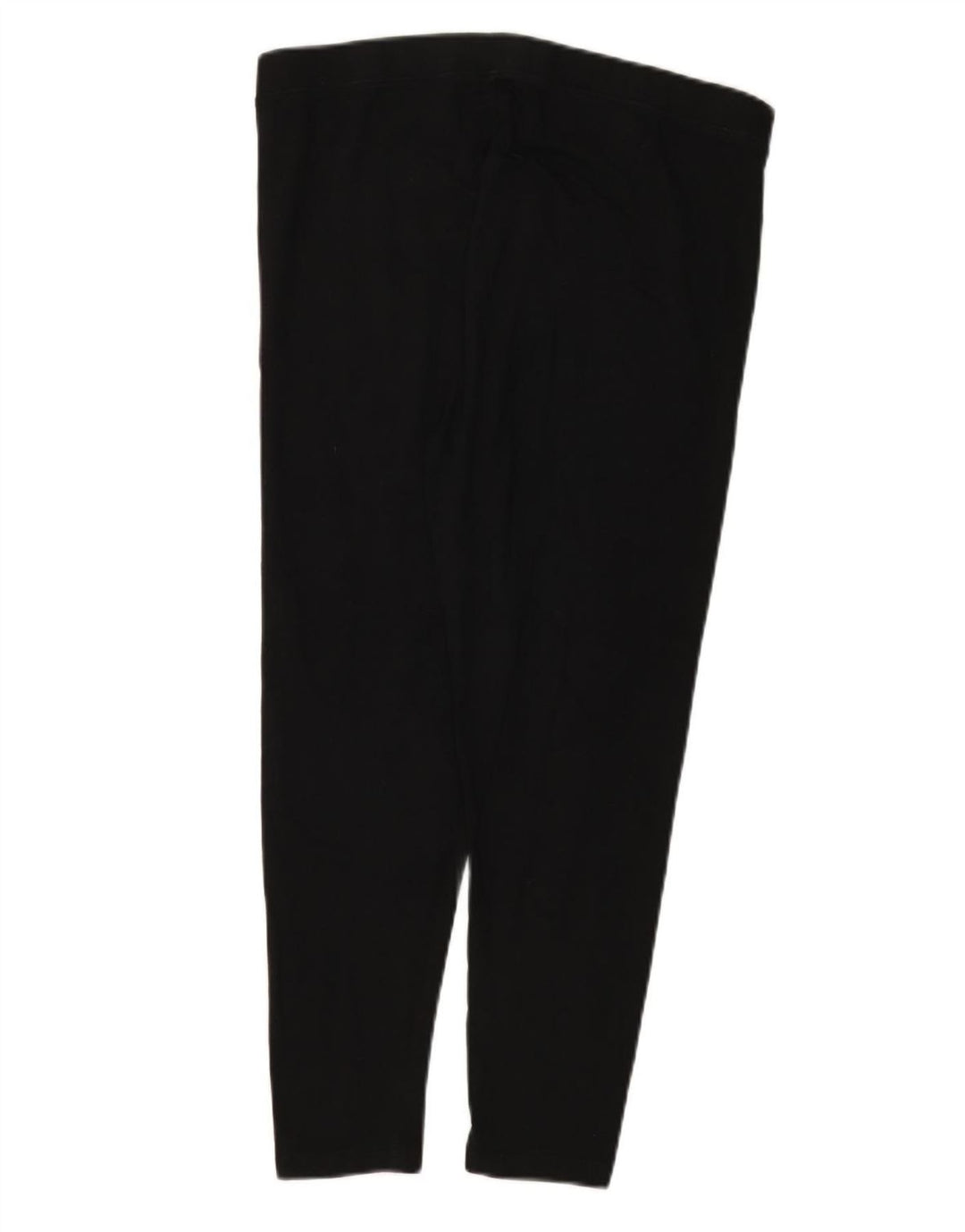 Marks & Spencer Womens Crop Leggings UK 16 Large Black Cotton