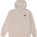 Nike Mens Hoodie Jumper Medium White Cotton