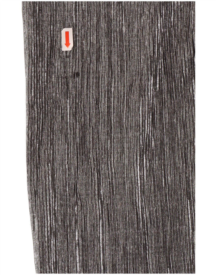 ZARA Womens Wide Leg Capri Trousers XS W24 L20  Silver Polyester