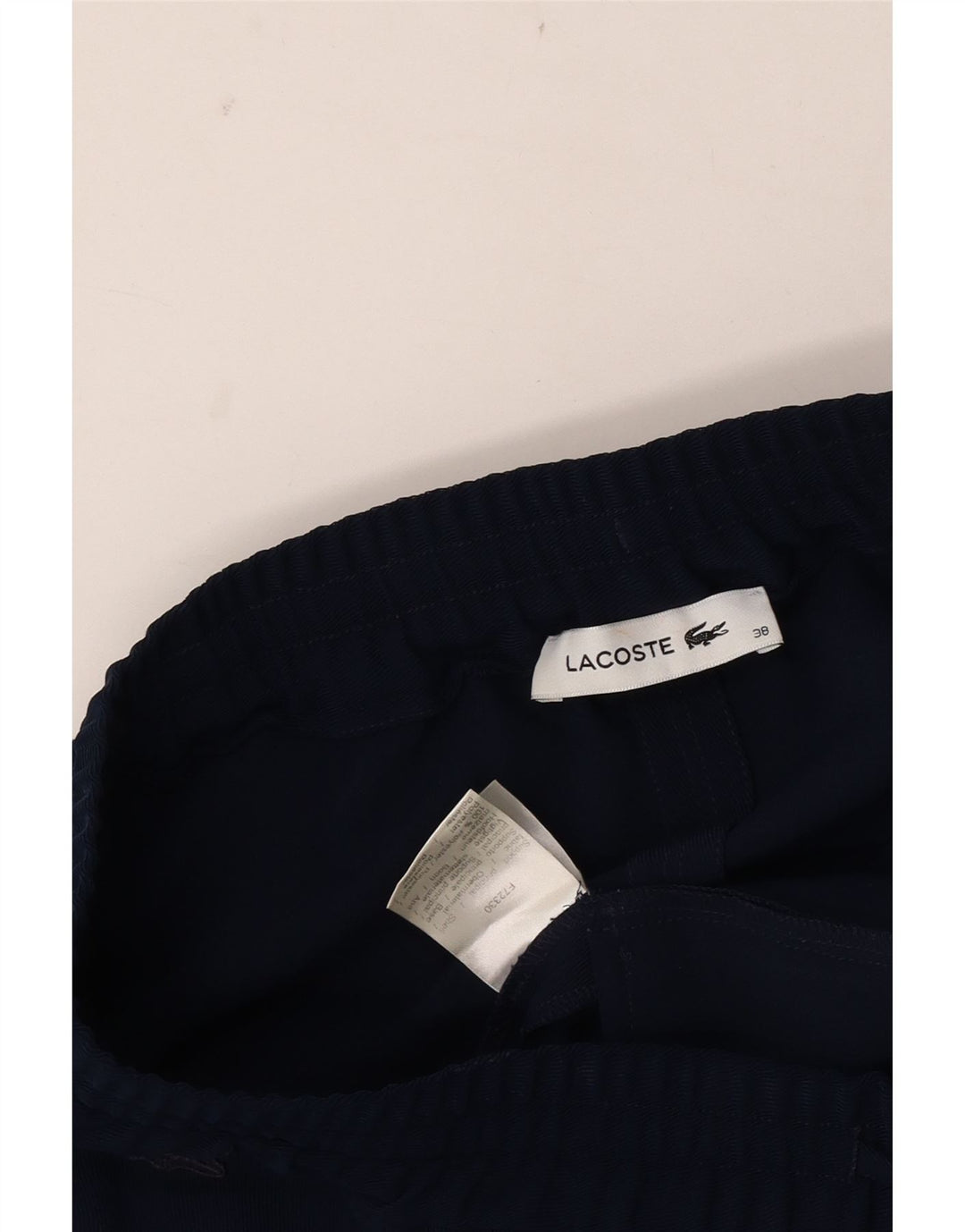 Lacoste Womens Mini Skirt EU 38 Medium  Navy Blue Polyester