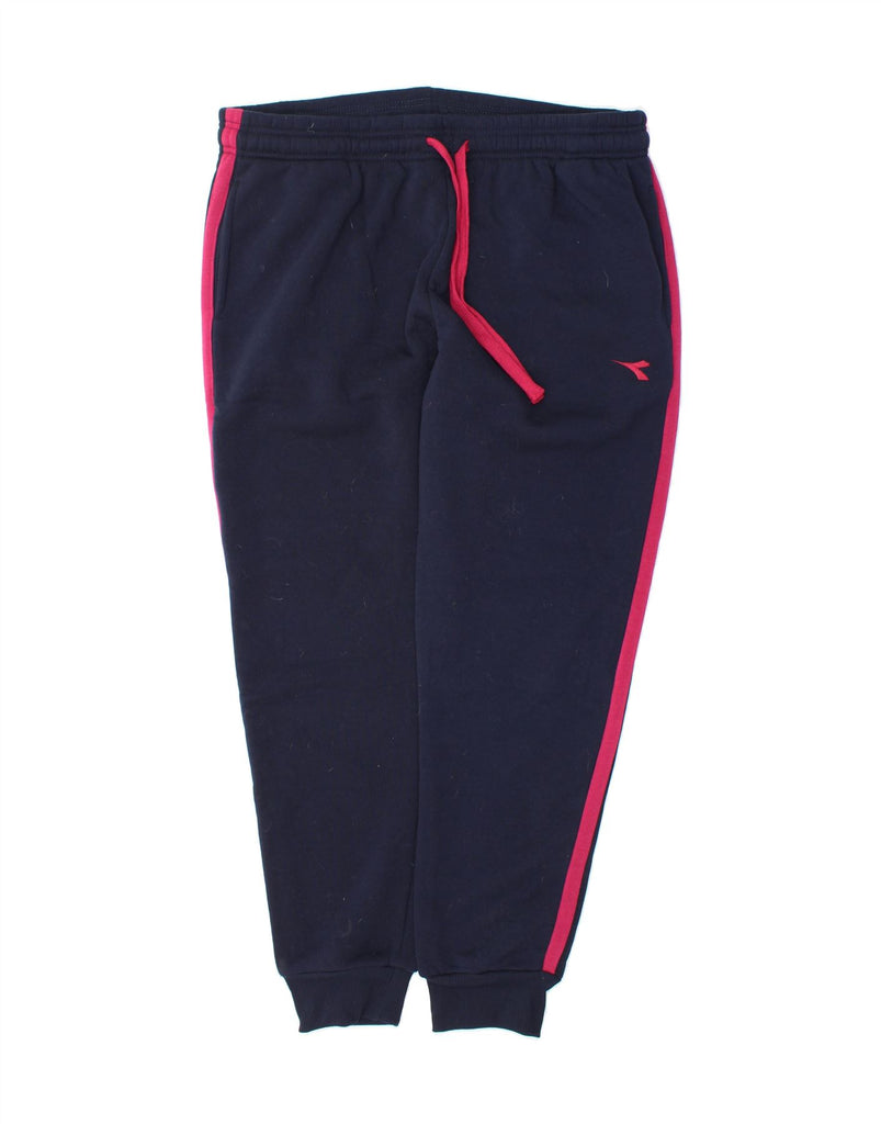 DIADORA Womens Tracksuit Trousers Joggers IT 56 4XL  Navy Blue Colourblock Vintage Diadora and Second-Hand Diadora from Messina Hembry 