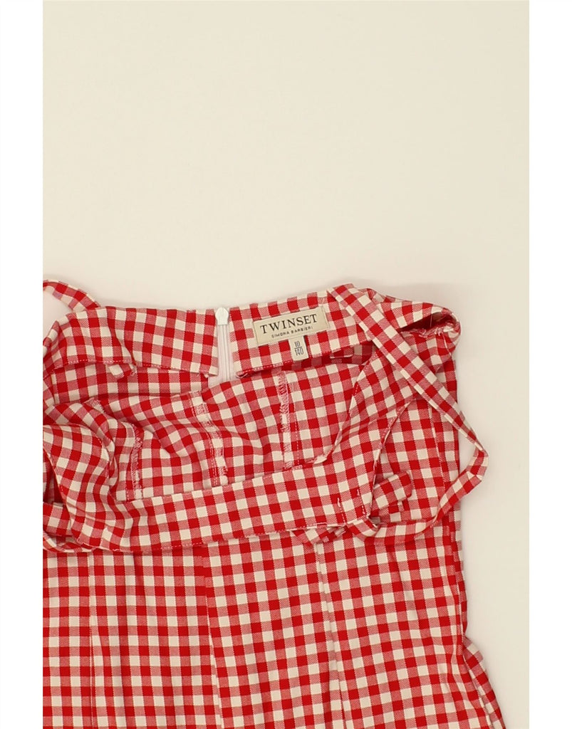 VINTAGE Girls Playsuit 9-10 Years Red Gingham Cotton | Vintage Vintage | Thrift | Second-Hand Vintage | Used Clothing | Messina Hembry 