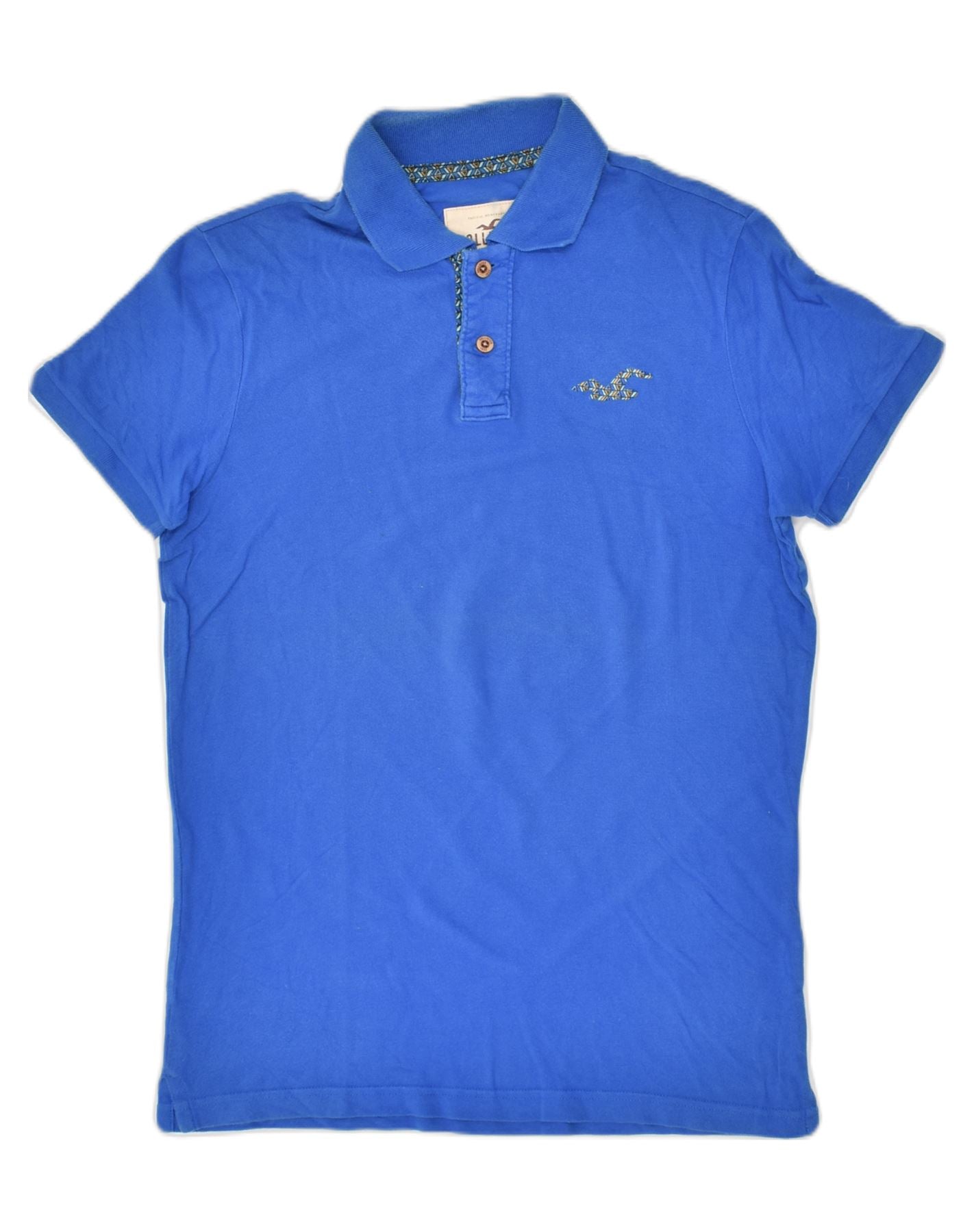 Hollister blue sales polo shirt