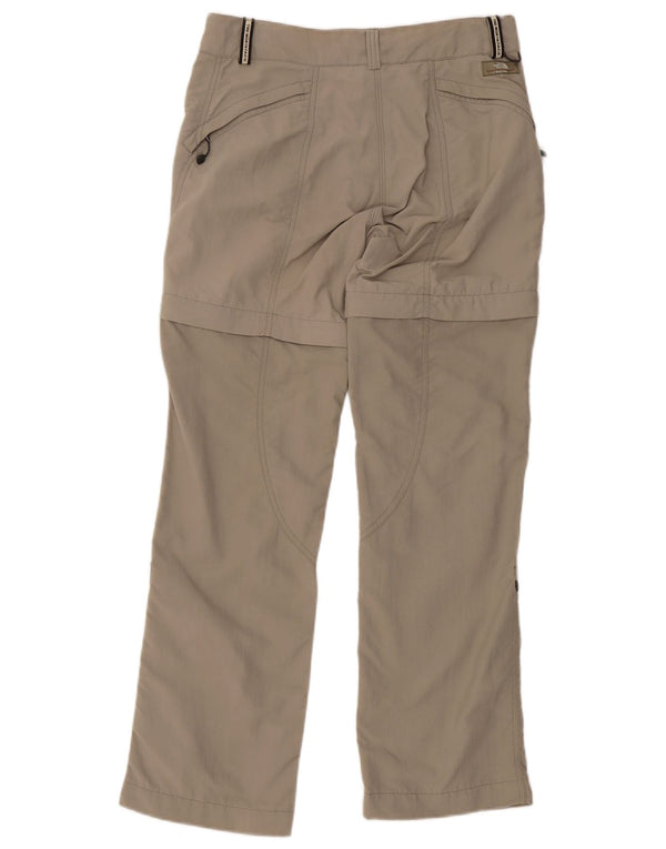 The North Face Womens Hiking Trousers US 8 Medium W32 L30 Khaki Nylon
