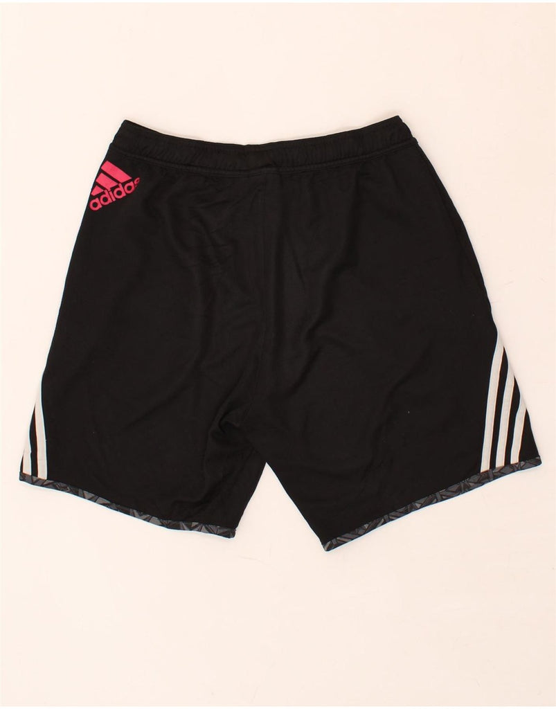 ADIDAS Mens Graphic Sport Shorts Medium Black Polyester | Vintage Adidas | Thrift | Second-Hand Adidas | Used Clothing | Messina Hembry 