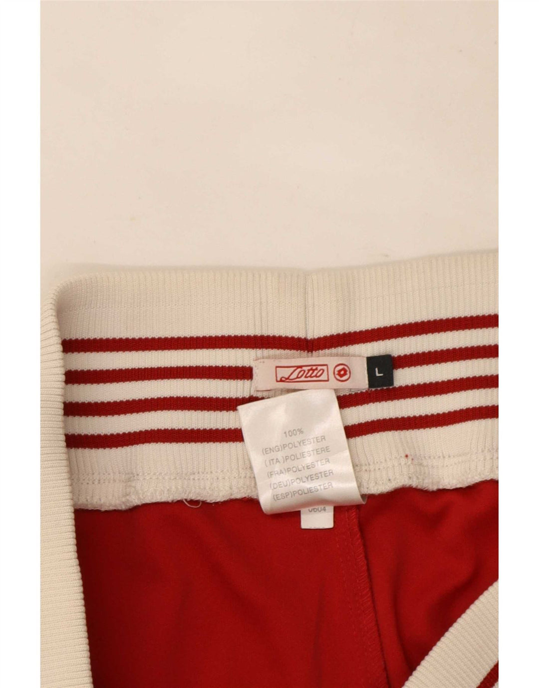 Lotto Womens Tracksuit Trousers UK 14 Large Red Colourblock Polyester