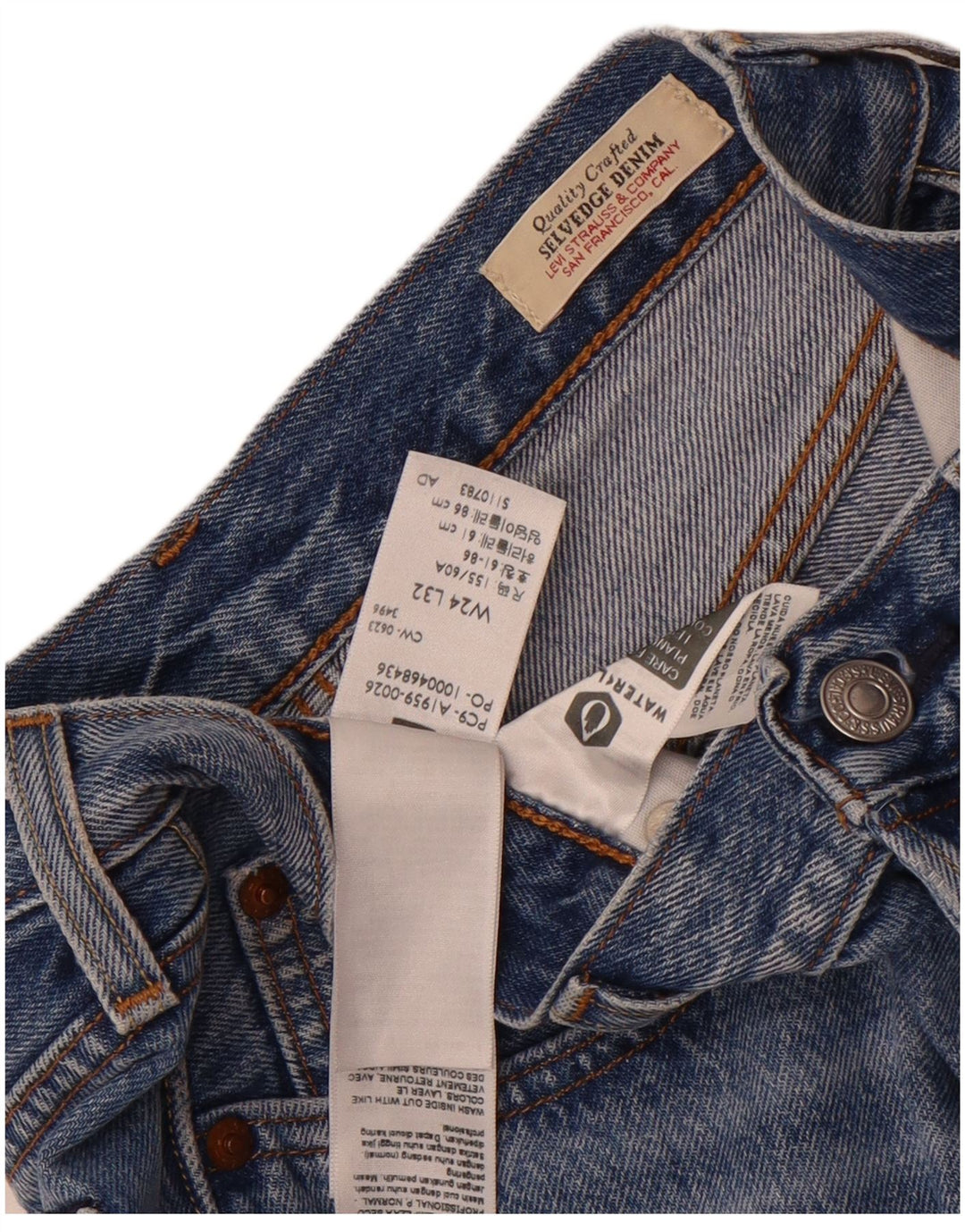 Levi's Womens 501 Denim Shorts W24 XS Blue Cotton