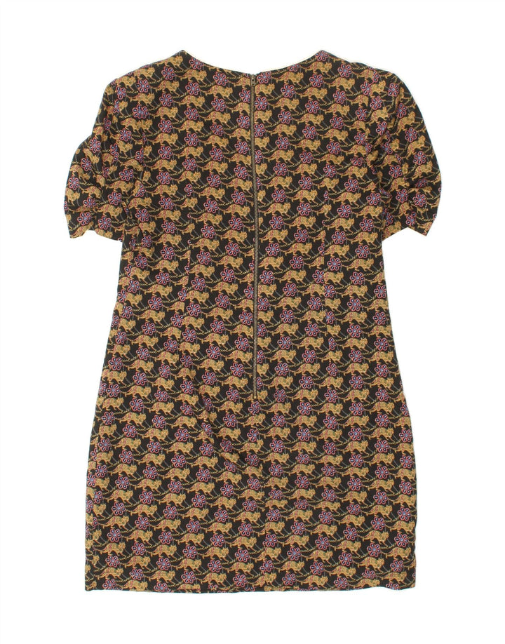 THE LIMITED Womens Sheath Dress UK 14 Medium  Black Animal Print Polyester Vintage The limited and Second-Hand The limited from Messina Hembry 