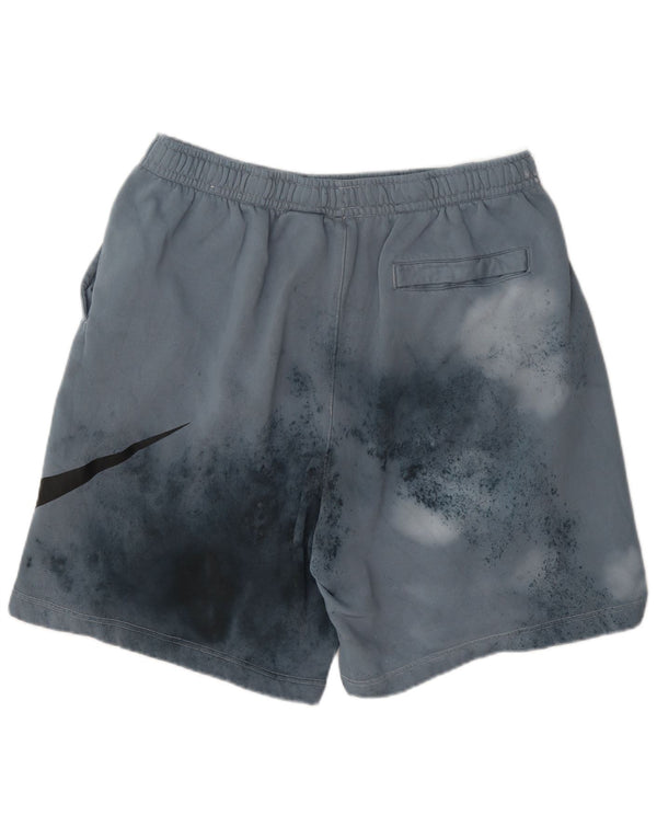 Nike Mens Acid Wash Sport Shorts 2XL Blue Spotted Cotton