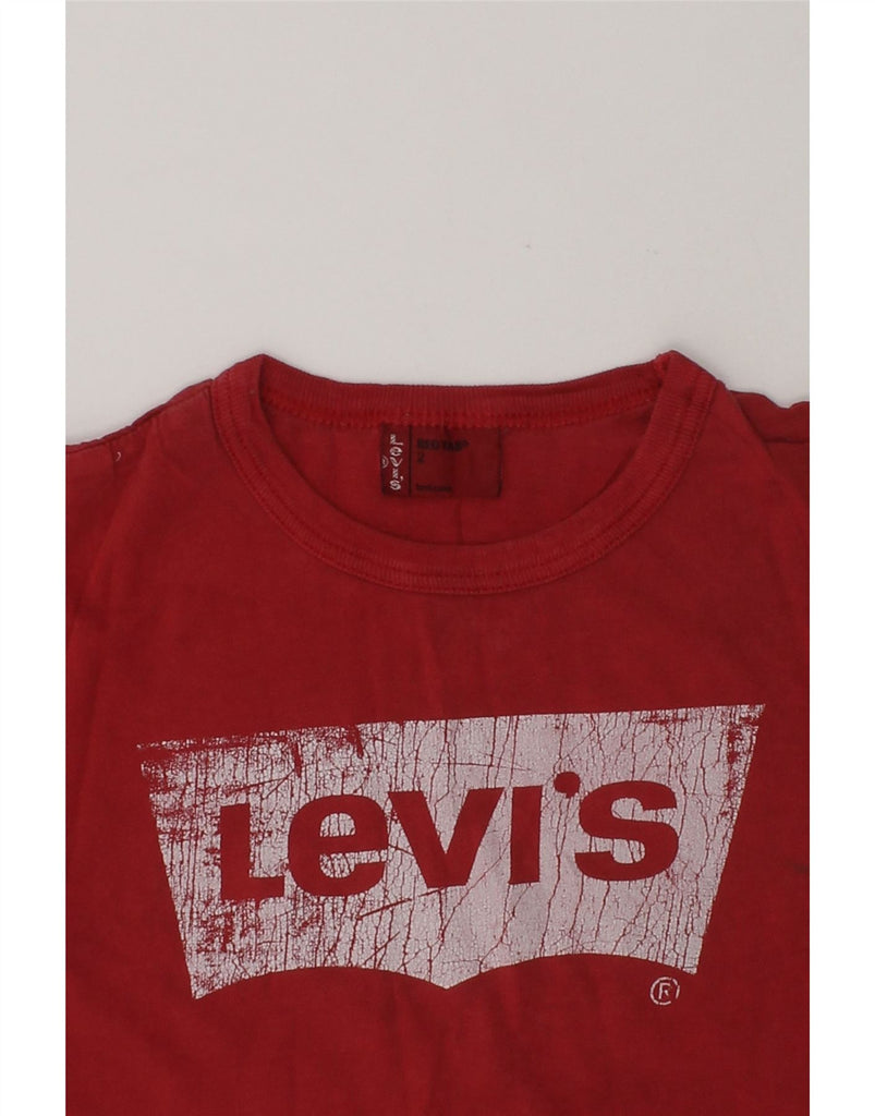 LEVI'S Baby Boys Graphic T-Shirt Top 18-24 Months Red Cotton | Vintage Levi's | Thrift | Second-Hand Levi's | Used Clothing | Messina Hembry 