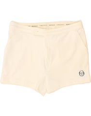 SERGIO TACCHINI Mens Chino Shorts IT 52 XL W38 White Polyester Sports